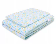 Pościel dla dzieci - Dwustronna pościel dla dzieci 2-częściowa bawełniana 140x200 Junior - motylki niebieskie - miniaturka - grafika 1