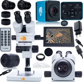 Mikroskopy i lupy - Mikroskop Rosfix ZESTAW MIKROSKOP OPTYCZNY MERCURY 270x KAMERA 4K HDMI UCHWYT WYŚWIETLACZ HQ - miniaturka - grafika 1