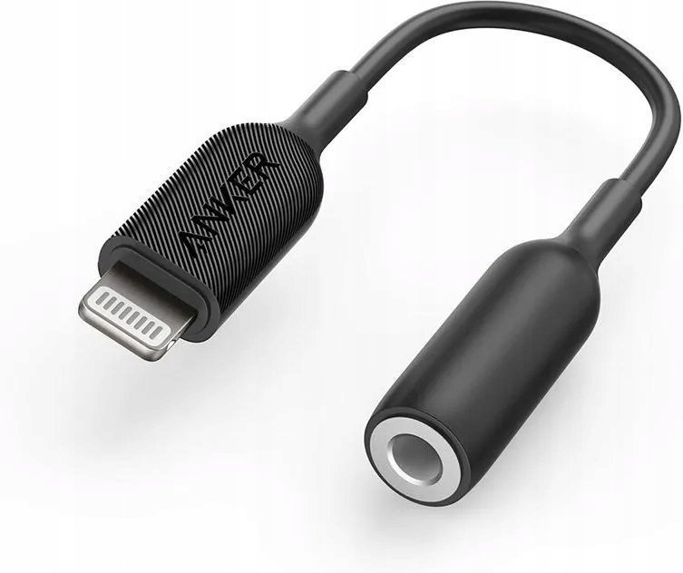 Kabel ANKER Adapter Lightning do Jack 3.5 mm, Czarny