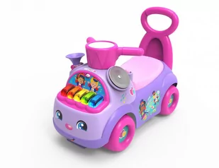 Jeździk Fisher Price Muzyczna Parada fioletowy Mattel - Jeździki dla dzieci - miniaturka - grafika 2