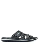 Klapki i japonki męskie - Rieker Klapki 21073-14 Granatowy - miniaturka - grafika 1