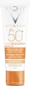 Kremy do twarzy - VICHY Vichy Ideal Soleil krem barwiący do twarzy zapobiegający przebarwieniom 3w1 SPF 50+ 50 ml - miniaturka - grafika 1