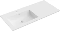 Umywalki - Mexen Otis umywalka wpuszczana w blat lewa 101 x 46,5 cm, biała mat - 25181001L - miniaturka - grafika 1