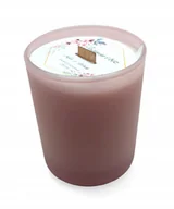 Świece - Świeca Sojowa różowy mat ręcznie robiona Handmade 230 ml Jaśmin i bez - miniaturka - grafika 1