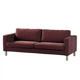 Dekoria pl pl Pokrowiec na sofę Karlstad 3-osobową nierozkładaną krótki bordowy 204 x 89 x 64 cm Velvet 615-704-26 - Pokrowce na meble - miniaturka - grafika 1