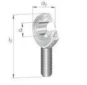Końcówki drążków kierowniczych - INA GAKL10-PB końcówka pręta z łożyskiem ślizgowym - miniaturka - grafika 1