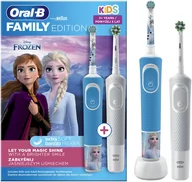 Szczoteczki do zębów dla dzieci - Zestaw Szczoteczka elektryczna ORAL-B D103 Kids Frozen + D103 White - miniaturka - grafika 1