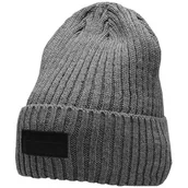 Czapki męskie - Czapka Męska 4F Średni Szary Melanż H4Z22 Cam013 24M M - miniaturka - grafika 1