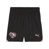 Piłka nożna - Młodzieżowe szorty Palermo F.C. PUMA Black Team Light Pink - miniaturka - grafika 1