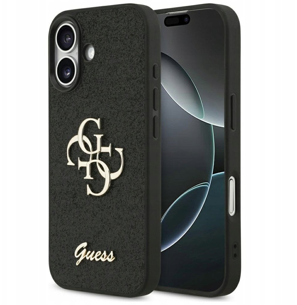 Etui Guess 4G Strap 4G Classic Logo do iPhone 17 czarny