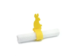 Serwetnik ze wzorem świątecznym - Zajączek Wielkanocny - 21 cm - 1 szt. - Dekoracja stołu - miniaturka - grafika 1