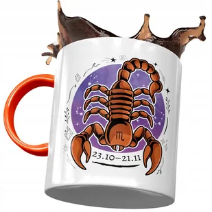 Kubek Pomarańczowy Skorpion Znaki Zodiaku Horoskop z Nadrukiem ze Zdjęciem+ Opakowanie na prezent (wzór 01) - Kubki Kubek Pomarańczowy Skorpion Znaki Zodiaku Horoskop z Nadrukiem ze Zdjęciem+ Opakowanie na prezent (wzór 01) - Kubki - miniaturka - grafika 1