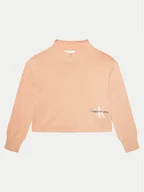 Swetry dla chłopców - Calvin Klein Jeans Sweter Monogram IG0IG02548 Różowy Regular Fit - miniaturka - grafika 1