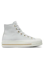 Trampki damskie - Converse Trampki Chuck Taylor All Star Lift Platform Tailored Lines A08237C Szary - miniaturka - grafika 1