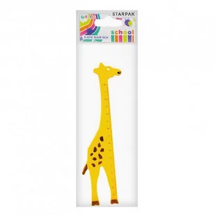 Starpak Linijka plastikowa 15 cm Żyrafa Starpak 354297 - Przybory szkolne - miniaturka - grafika 1