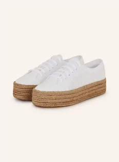 Sneakersy damskie - Superga Sneakersy 3126 Z Haftami weiss - grafika 1