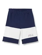Spodenki damskie - FILA Chłopięce szorty Southport Blocked, Medieval Blue-Bright White, 146-152 - miniaturka - grafika 1