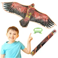 Zabawki i gry sportowe - Latawiec dla dzieci w kształcie ptaka orzeł 120 cm z uchwytem - miniaturka - grafika 1