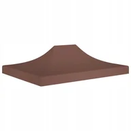 Pawilony ogrodowe - vidaXL Dach do namiotu imprezowego, 4 x 3 m, brązowy, 270 g/m - miniaturka - grafika 1