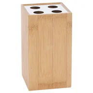 Kubki na szczoteczki do zębów - Emako Pojemnik na szczoteczki do zębów EMAKO, 4 komory, 11x6,5x6,5 cm - miniaturka - grafika 1