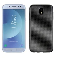 Etui i futerały do telefonów - Etui Carbon Fiber Samsung J5 J530 2017 czarny/black - miniaturka - grafika 1