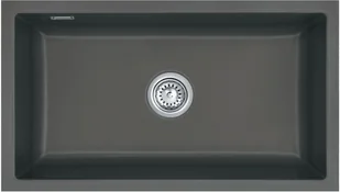 Zlewozmywak ceramiczny SYSTEMCERAM Mera 80 U Schiefer Korek automatyczny 5370 02 85 - Zlewozmywaki - miniaturka - grafika 1
