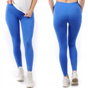 Legginsy - Legginsy damskie długie Polskie Getry Bawełniane Chabrowe L - miniaturka - grafika 1