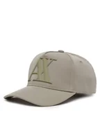 Czapki męskie - Armani Exchange Czapka z daszkiem 954079 CC518 U6167 Beżowy - miniaturka - grafika 1