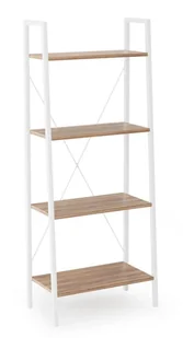 Loftowy Regał Otwarty Dąb Sonoma + Biały G7-M51 - Regały Loftowy Regał Otwarty Dąb Sonoma + Biały G7-M51 - Regały - miniaturka - grafika 1
