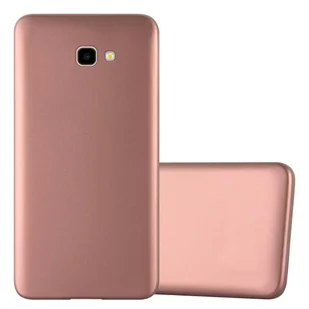 Pokrowiec Do Samsung Galaxy J4 PLUS w METALLIC RÓŻOWE ZŁOTO Etui TPU Silikon Obudowa Ochronny Case Cover Cadorabo - Etui i futerały do telefonów - miniaturka - grafika 1