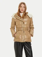 Kurtki damskie - Liu Jo Kurtka puchowa WF4166 T2709 Beżowy Regular Fit - miniaturka - grafika 1