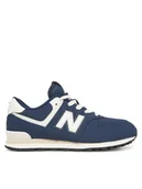 Buty dla dziewczynek - New Balance Sneakersy GC574BCE Niebieski - miniaturka - grafika 1