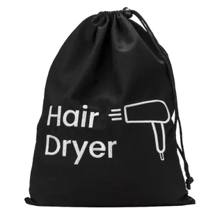 POKROWIEC WOREK ETUI NA SUSZARKĘ DO WŁOSÓW BAWEŁNIANY Z HAFTEM CZARNY - Akcesoria i części AGD POKROWIEC WOREK ETUI NA SUSZARKĘ DO WŁOSÓW BAWEŁNIANY Z HAFTEM CZARNY - Akcesoria i części AGD - miniaturka - grafika 1