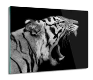 Deski do krojenia - szklana splashback z grafiką Tygrys kot zęby 60x52, ArtprintCave - miniaturka - grafika 1