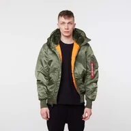 Kurtki męskie - Alpha Industries MA-1 Hooded SAGE GREEN - miniaturka - grafika 1
