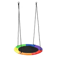 Fotele ogrodowe wiszące - Huśtawka dziecięca do ogrodu bocianie gniazdo 100 cm Evato 11X - miniaturka - grafika 1