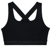 Bielizna sportowa damska - Biustonosz damski Under Armour  Crossback Mid Bra-BLK S - miniaturka - grafika 1