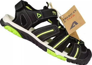 American Club Dziecięce sandały American Club CXD-77BL 32 - Buty dla dziewczynek - miniaturka - grafika 1