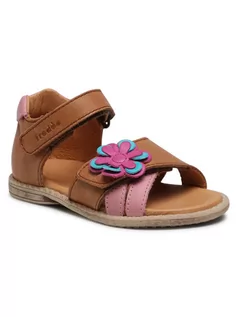 Buty dla dziewczynek - Froddo Sandały G2150135-5 S Brązowy - grafika 1