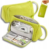 Piórniki - PIÓRNIK SZKOLNY NA PRZYBORY SOLIDNY WYTRZYMAŁY POJEMNY SASZETKA ORGANIZER - miniaturka - grafika 1