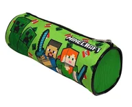 Piórniki - Zielony piórnik tuba Minecraft 22 x 8 cm - miniaturka - grafika 1