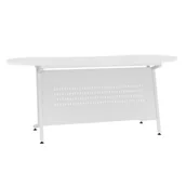 Meble i wyposażenie gabinetów medycznych - Estetyczne biurko medyczne do gabinetu lekarskiego ze stopkami regulacyjnymi ZBM 304 - miniaturka - grafika 1