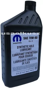 Oryginalny olej tylnego mostu dwukomorowego MOPAR 70W-80 GL-5 Jeep Cherokee KL 4x4 2014- - Oleje przekładniowe - miniaturka - grafika 3