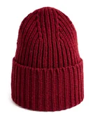 Czapki damskie - Czapka Damska Młodzieżowa Beanie Podwijana Zimowa 100% Wełna Virgin Polska - miniaturka - grafika 1