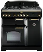 Kuchenki gazowo-elektryczne - Falcon Classic Deluxe 90 Czarny mosiądz - miniaturka - grafika 1