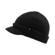Czapki męskie - Czapka Zimowa Akrylowa z Daszkiem Brandit Shield Cap Czarna - miniaturka - grafika 1
