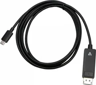 Kable USB - Kabel USB V7 USB-C - DisplayPort 2 m Czarny V7USBCDP14-2M - miniaturka - grafika 1