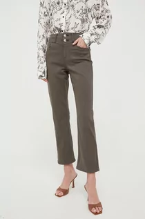 Spodnie damskie - Morgan spodnie damskie high waist - grafika 1