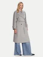 Płaszcze damskie - Marella Płaszcz wełniany Tenna 2523016071 Szary Regular Fit - miniaturka - grafika 1