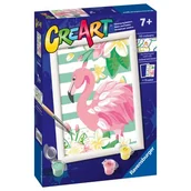 Zabawki kreatywne - Ravensburger CreArt dla dzieci Różowy flaming 442545 - miniaturka - grafika 1